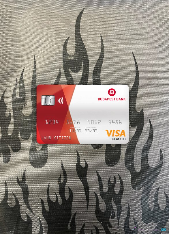 Download Hungary Budapest bank visa classic card photolook front Photoshop template